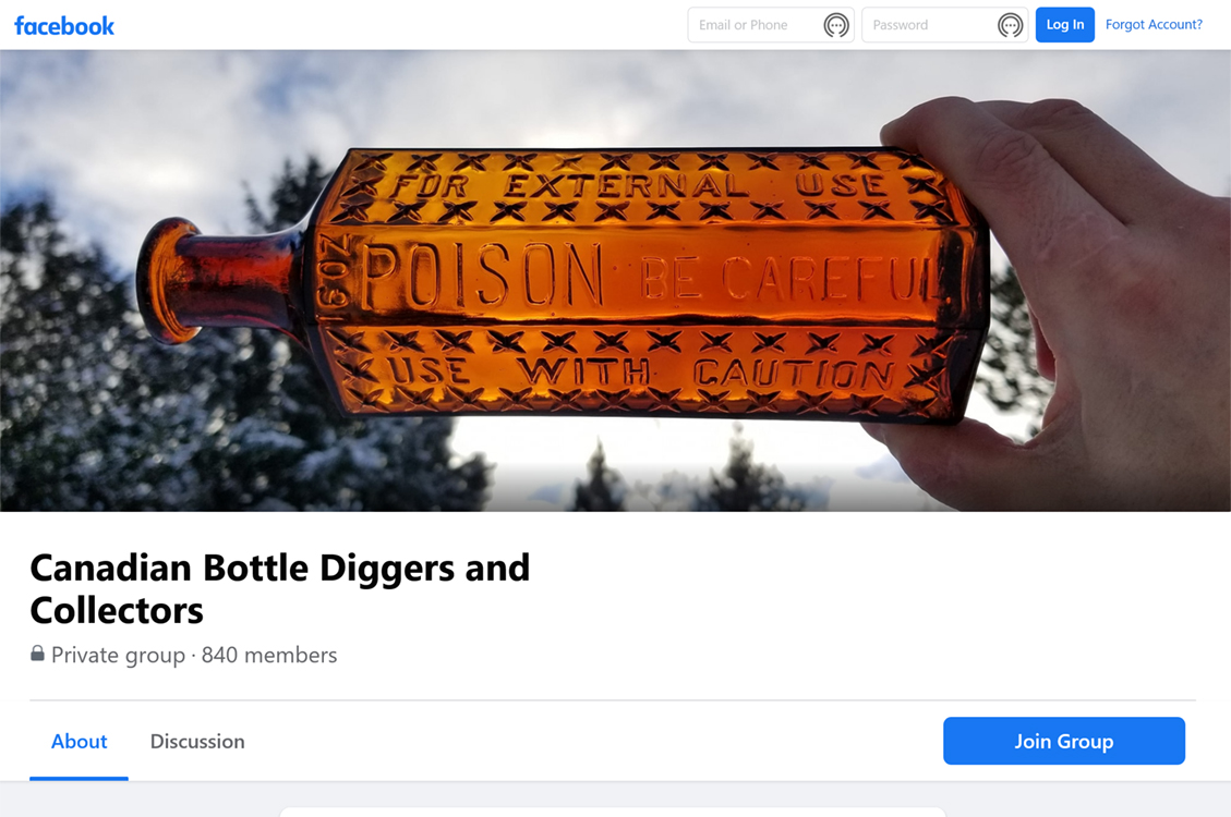 Canadian Bottle Diggers and Collectors - FACEBOOK