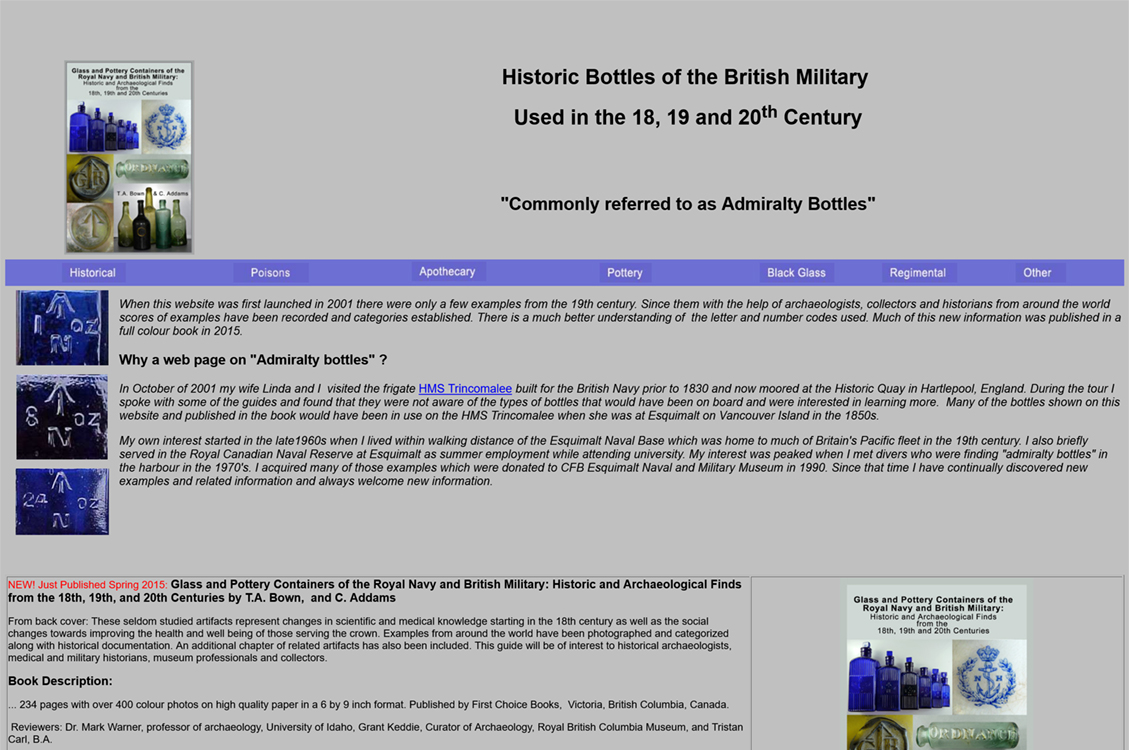 Historic Bottles of the British Military