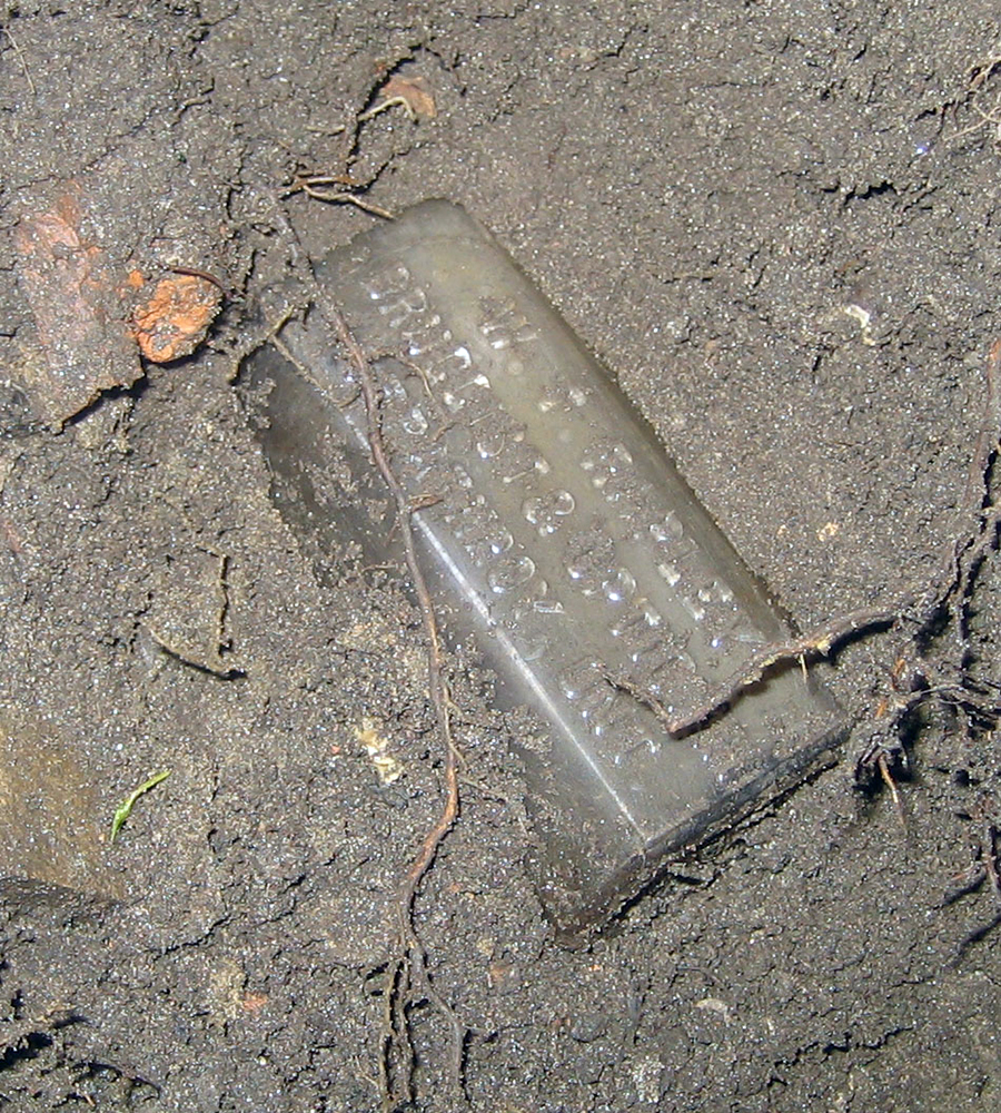W.T.RAPLEY druggist bottle from Strathroy, dug August, 2008